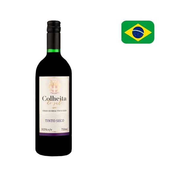 Vinho Tinto Brasileiro COLHEITA DO SUL Seco garrafa 750ml