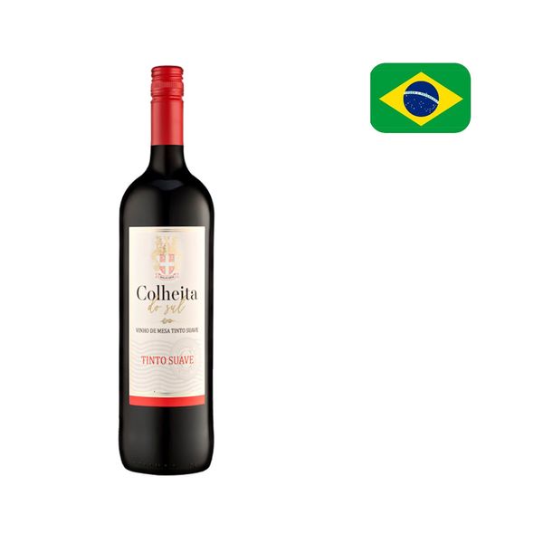 Vinho Tinto Brasileiro COLHEITA DO SUL Suave garrafa 750ml