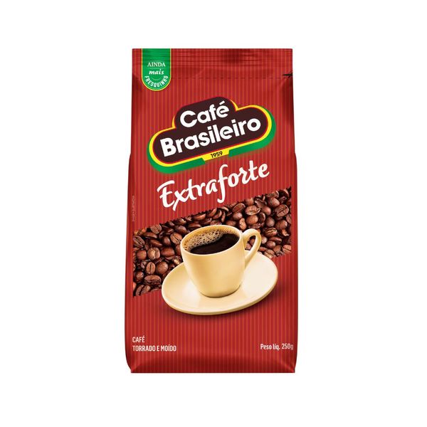 Café Torrado e Moído BRASILEIRO Extra Forte pacote 250g