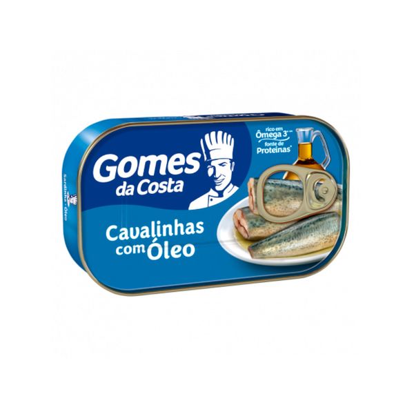 Cavalinhas com Óleo GOMES DA COSTA conserva lata 125g Cavalinhas com Óleo GOMES DA COSTA conserva lata 125g