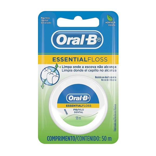 Fio Dental ORAL-B Essential Floss Hortelã 50m