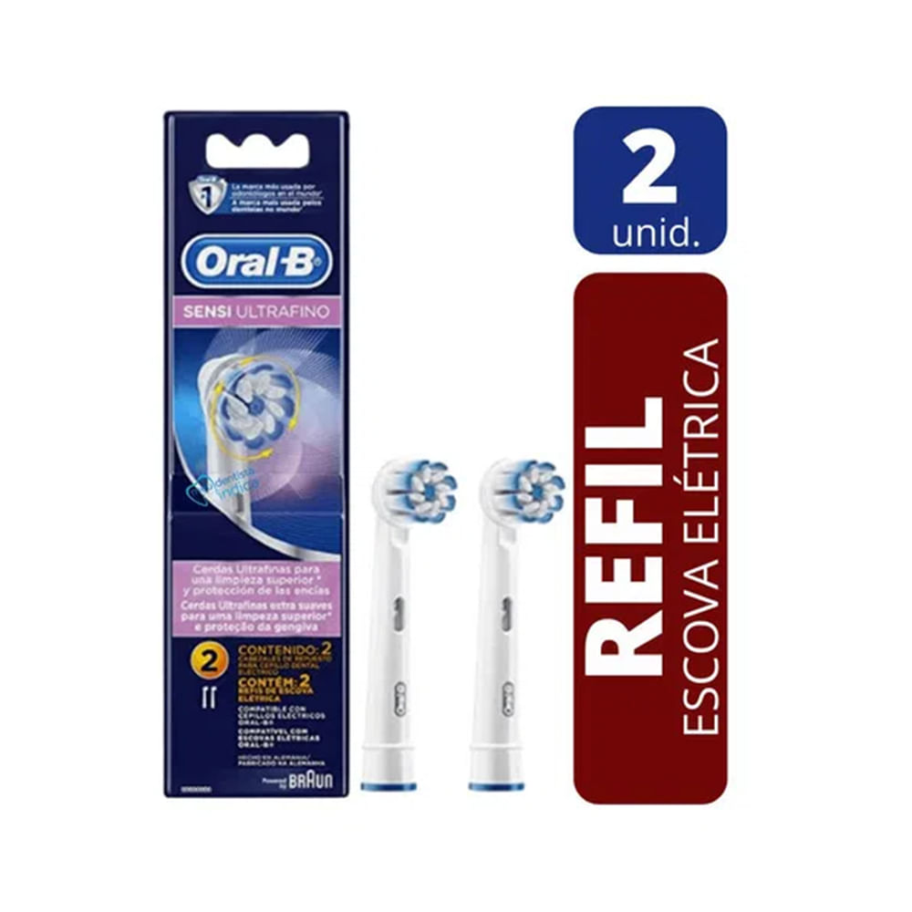 Refil Escova Elétrica ORAL-B Sensit Ultrafino 2un - Patiogourmet