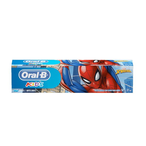 Creme Dental com Flúor Chiclete Spider-Man ORAL-B Kids Caixa 50g