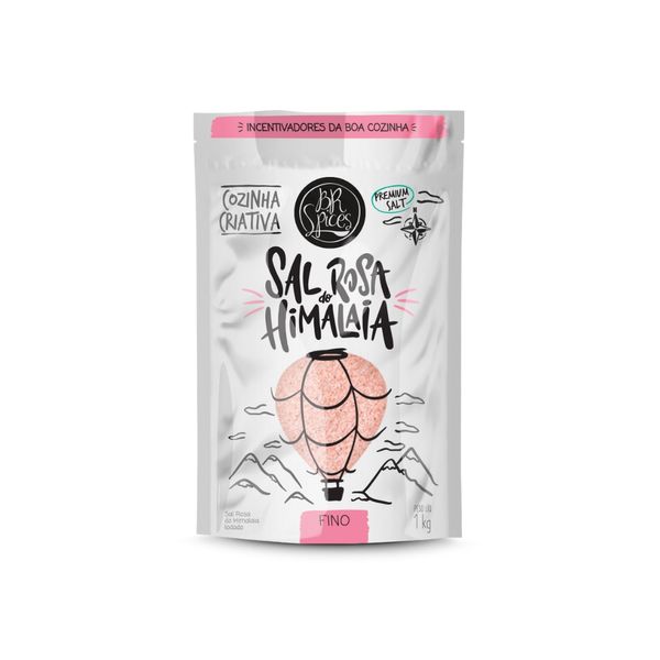 Sal Rosa do Himalaia Fino BR Spices Pouch 1kg