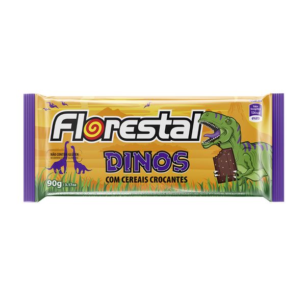 Chocolate Florestal Dinos com Cereais Crocantes 90g