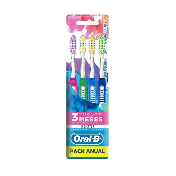 Escova Dental Oral-B Indicator Color Collection Leve 4 Pague 2