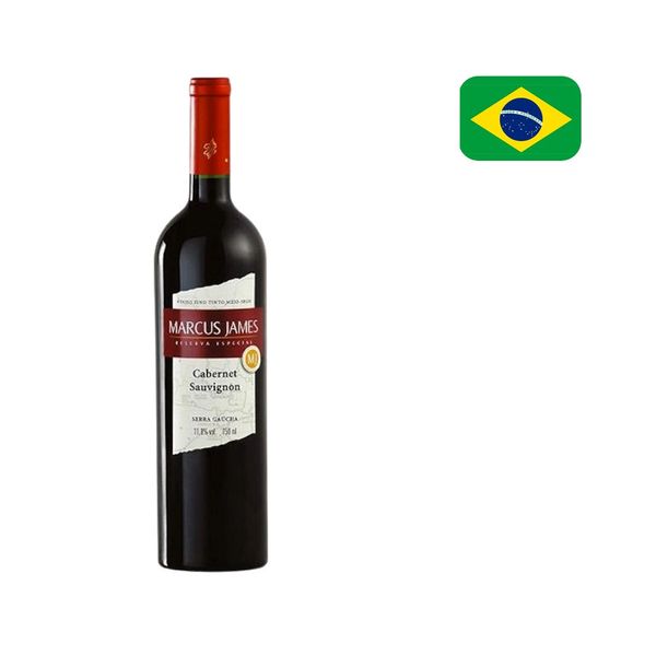 Vinho Tinto Brasileiro MARCUS JAMES Cabernet Sauvignon garrafa 750ml