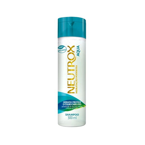 Shampoo Vegano NEUTROX Aqua e Água de Coco frasco 300ml