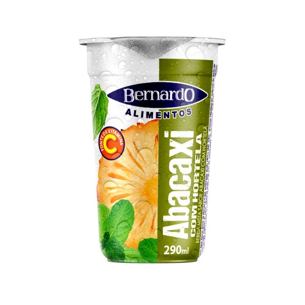 Bebida Mista BERNARDO Abacaxi com Hortelã copo 290ml