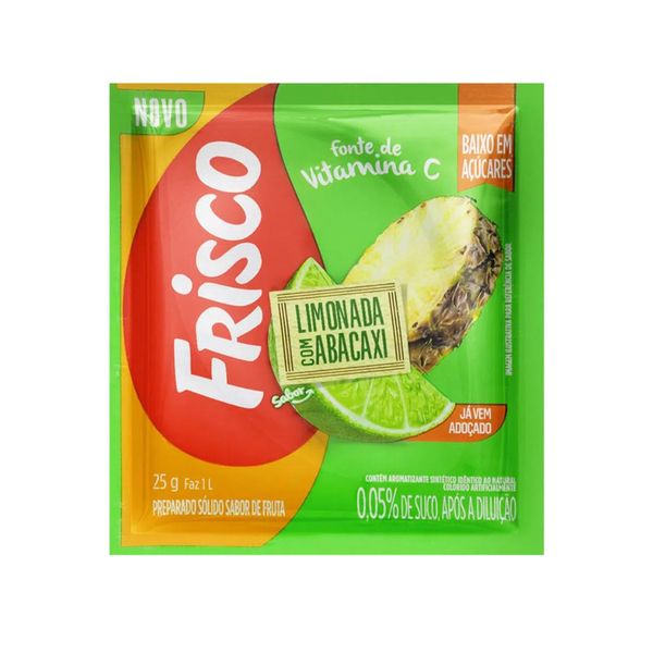 Refresco em Pó FRISCO Limonada com Abacaxi pacotinho 25g