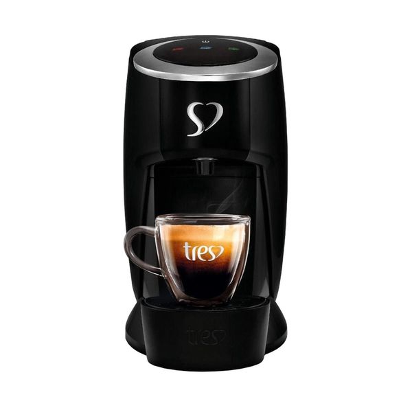 Cafeteira Expresso TRỄS CORAÇÕES Cor Preto G2 Touch Caixa 1 Unidade