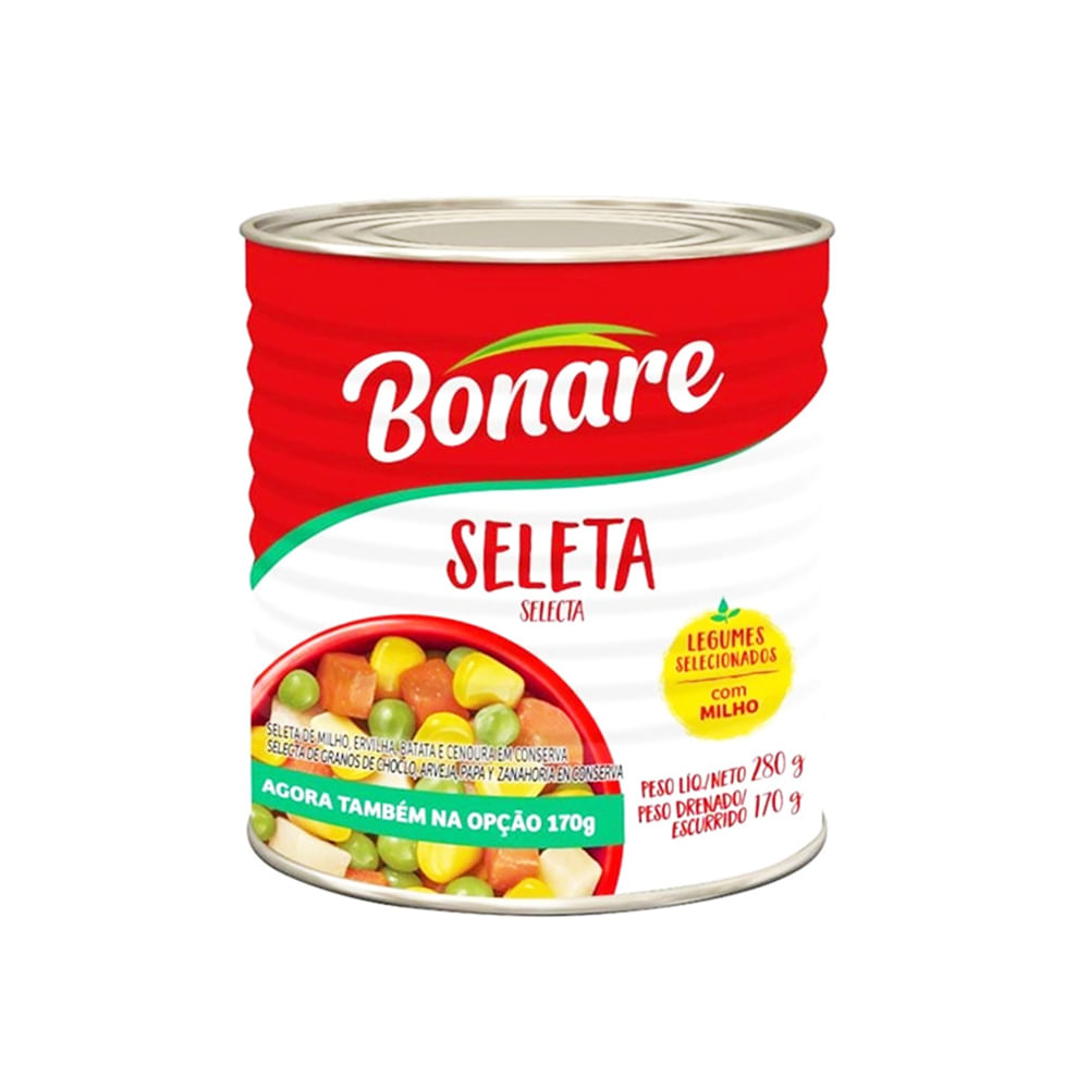 Seleta de Legumes BONARE em Conserva Lata 170g