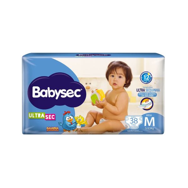 Fralda Descartável Infantil BABYSEC Ultra Sec M pacote 38un