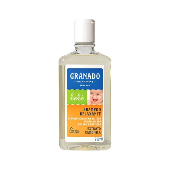 Shampoo Relaxante Bebê Granado Camomila frasco 250ml