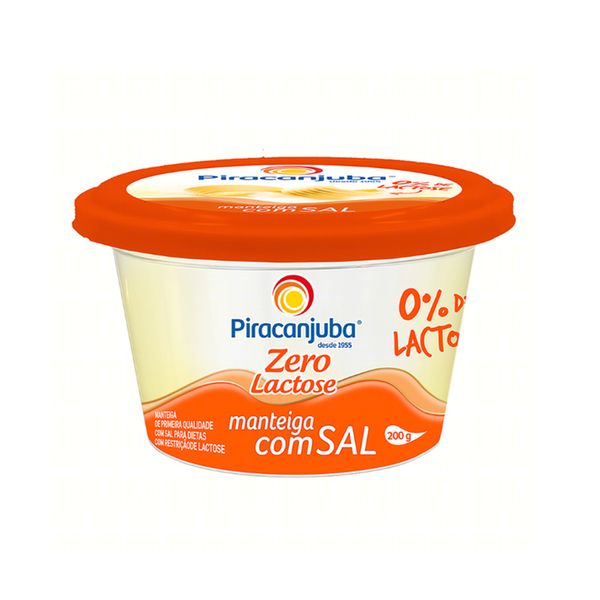 Manteiga de Primeira Qualidade PIRACANJUBA com Sal Pote 200g