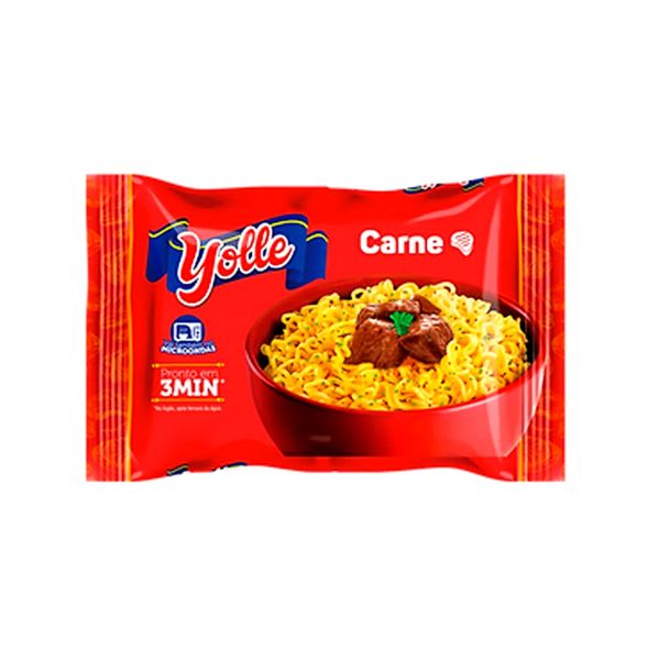 Macarrão Instantâneo YOLLE Carne pacote 63g Macarrão Instantâneo YOLLE Carne pacote 63g