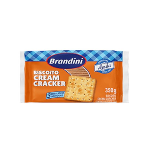 Biscoito Salgado BRANDINI Cream Cracker pacote 350g