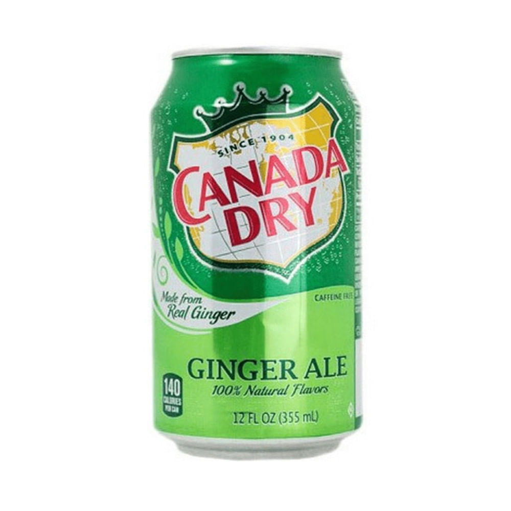 Refrigerante Ginger Ale Canada Dry Lata 355ml Patiogourmet