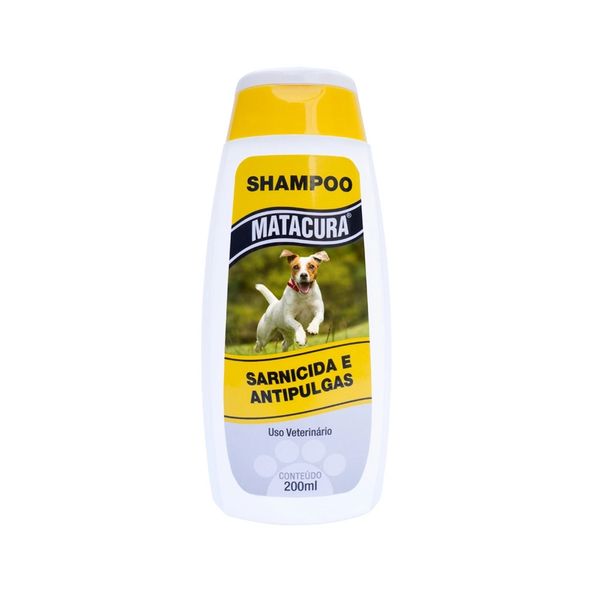 Shampoo para Cães MATACURA Sarnicida e Antipulgas frasco 200ml