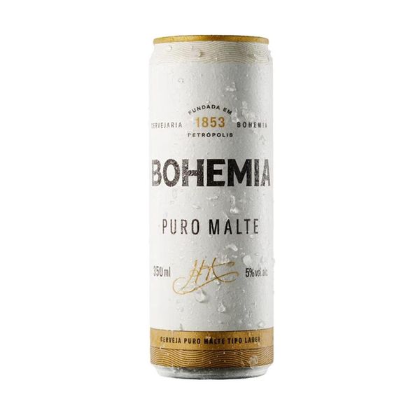Cerveja BOHEMIA Puro Malte Lata 350ml