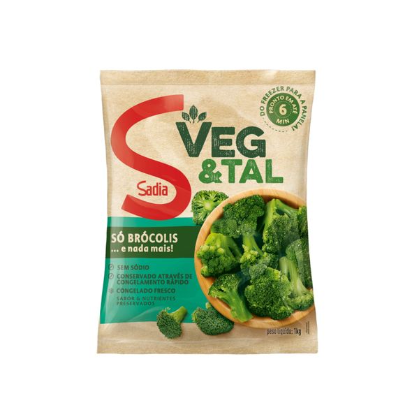 Brócolis SADIA Veg&Tal Congelado Pacote 1kg