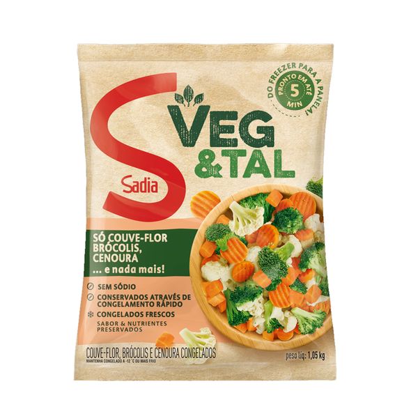 Mix de Vegetais SADIA Veg&tal Congelado Pacote 1,05kg