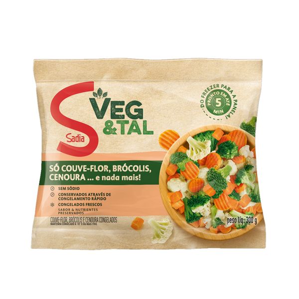 Mix de Vegetais SADIA Veg&tal Congelado Pacote 300g