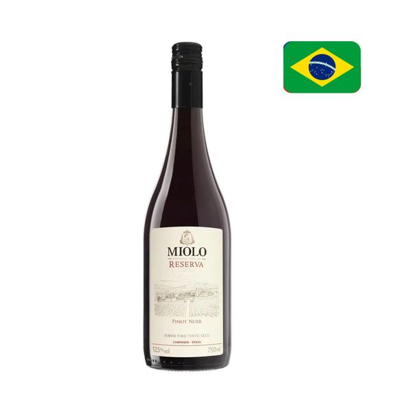 Vinho Tinto Brasileiro Seco Reserva Miolo Pinot Noir Campanha Garrafa 750ml