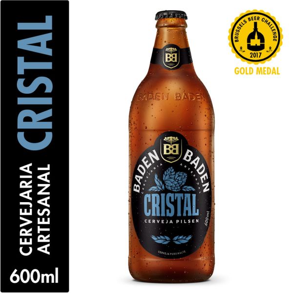 Cerveja Pilsen BADEN BADEN Cristal Garrafa 600ml