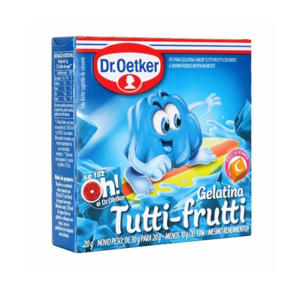 Gelatina em Pó DR. OETKER Sabor Tutti Frutti Caixa 20g