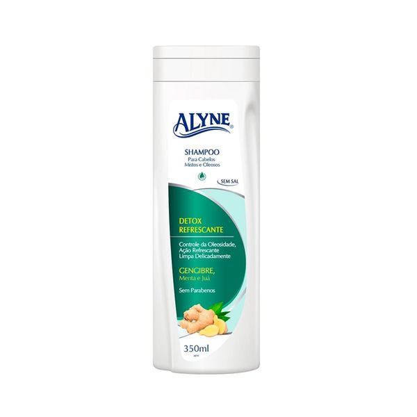 Shampoo ALYNE Detox Refrescante Gengibre Menta e Juá Frasco 350ml