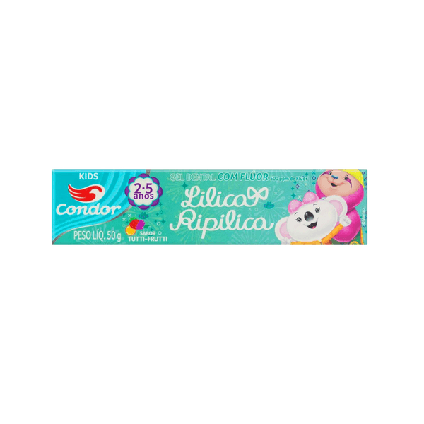 Gel Dental CONDOR Com Flúor Tutti Frutti Lilica Kids 50g