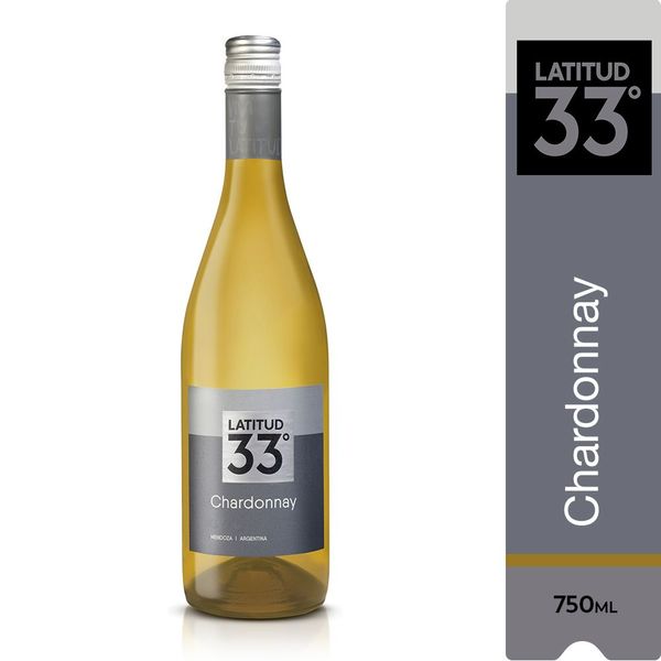 Vinho Branco Seco LATITUD 33 Chadonnay Garrafa 750ml