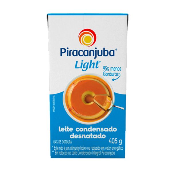 Leite Condensado PIRACANJUBA Desnatado Light Caixa 405g