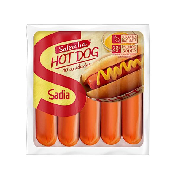 Salsicha Hot Dog Sadia a Vácuo Pacote 500g