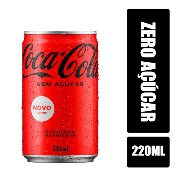 Refrigerante Coca-Cola Zero Açúcar Lata 220ml