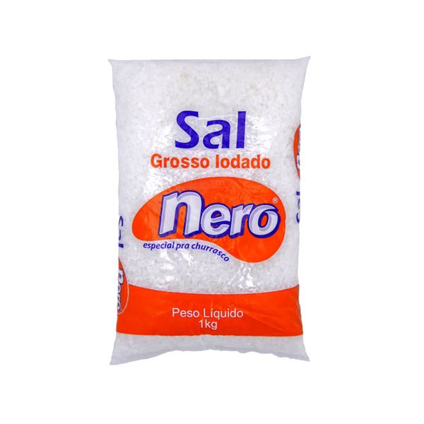 Sal Grosso NERO para Churrasco pacote 1kg
