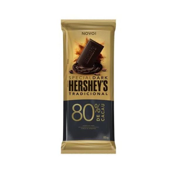 Chocolate Special Dark tradicional 80% Herhsey's Embalagem 85g