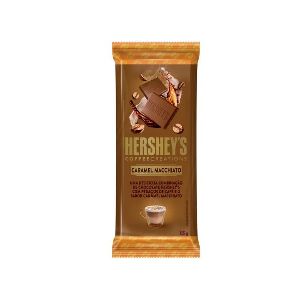 Chocolate Coffee Creations HERSHEY'S Sabor Caramel Macchiato Embalagem 85g