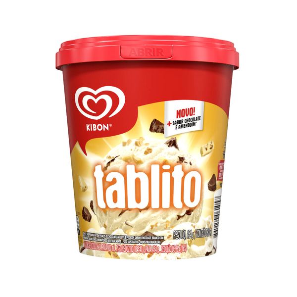 Sorvete KIBON Tablito pote 800ml