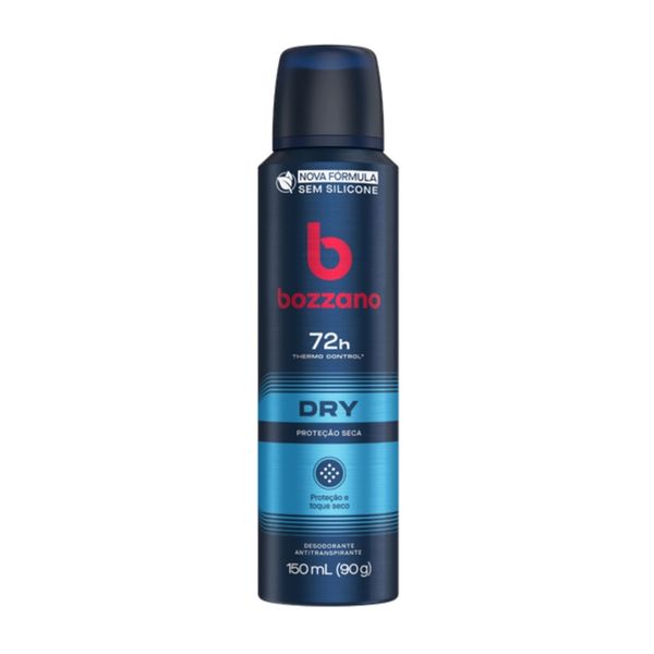 Desodorante Aerosol BOZZANO Dry Proteção Seca Frasco 90g