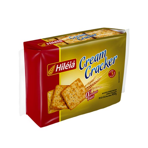 Biscoito Cream Cracker HILEIA Pacote 360g