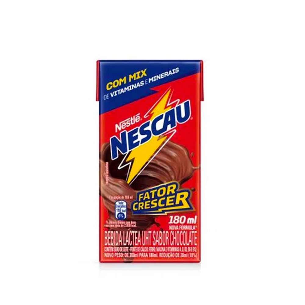 Bebida Láctea UHT NESCAU Caixa 180ml