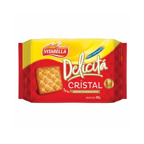 Biscoito Cream Cracker Vitarella Cristal Embalagem 414g