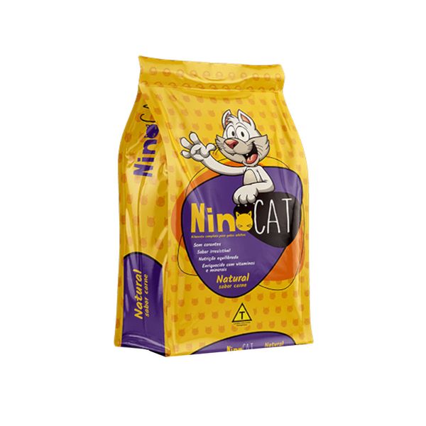Ração para Gatos Adultos NINOCAT Carne pacote 6kg