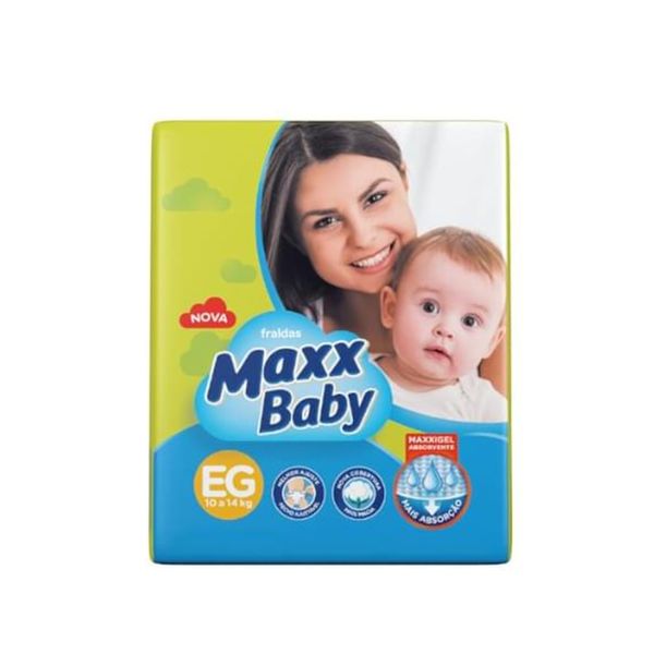 Fralda Descartável Infantil MAXX BABY Jumbinho EG Mega Pacote 12un