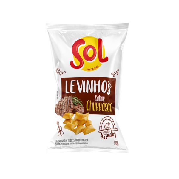 Salgadinho Levinho's SOL Churrasco pacote 50g