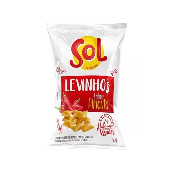 Salgadinho Levinho's SOL Pimenta pacote 50g