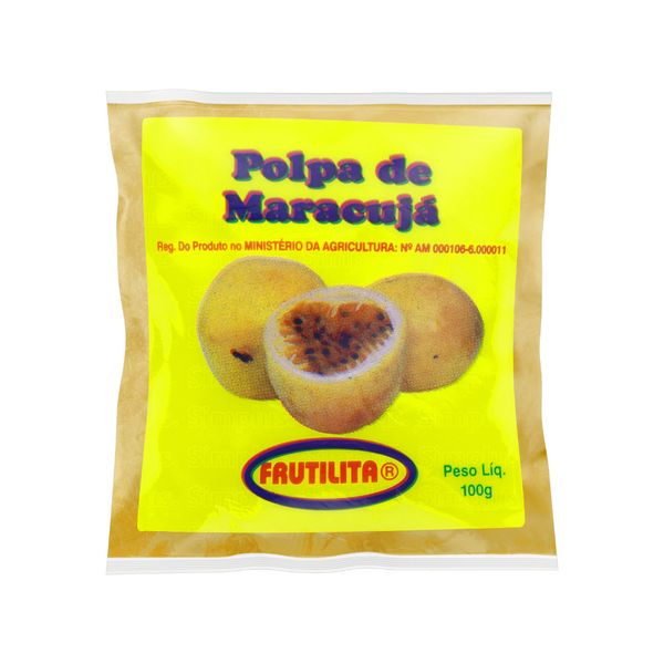 Polpa de Fruta Maracujá FRUTILITA Pacote 100g