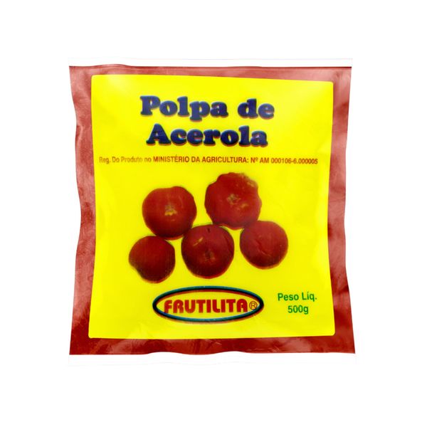 Polpa de Fruta Acerola FRUTILITA Pacote 500g
